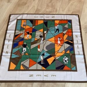 Vintage silk golf scarf